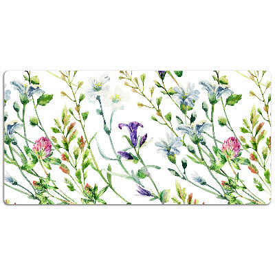 Large desk pad PVC protector Field flowers