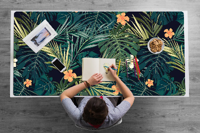 Desk pad Flowers and leaves