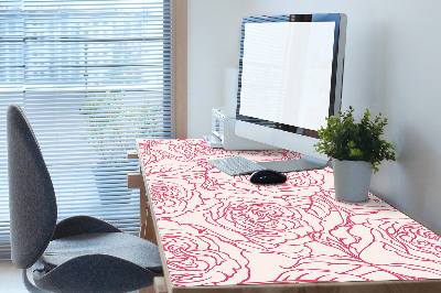 Large desk mat for children roses Doodle