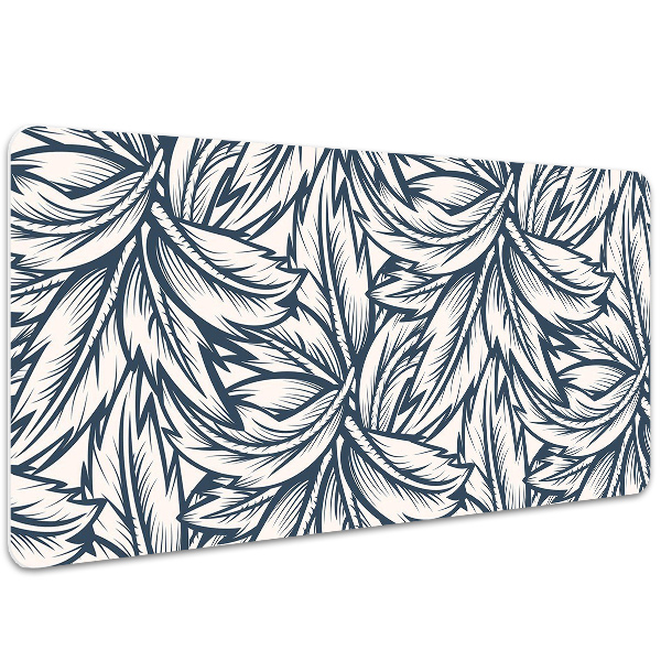 Desk pad drawn leaves