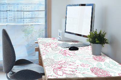 Desk pad contours flowers