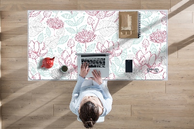 Desk pad contours flowers