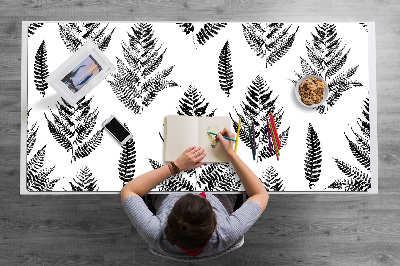 Desk pad imprints of ferns