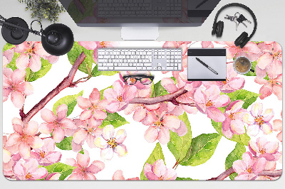 Large desk pad PVC protector Cherry blossoms