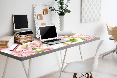 Large desk pad PVC protector Cherry blossoms