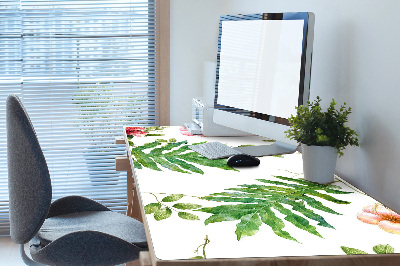 Desk pad Leaves and flowers