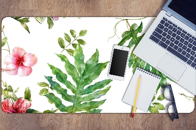 Desk pad Leaves and flowers