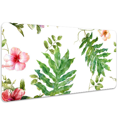 Desk pad Leaves and flowers