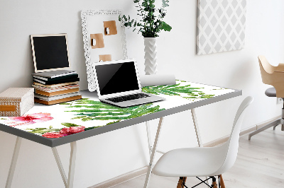 Desk pad Leaves and flowers