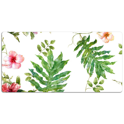 Desk pad Leaves and flowers