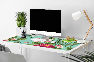 Large desk mat for children flowers