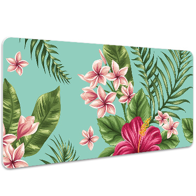 Large desk mat for children flowers