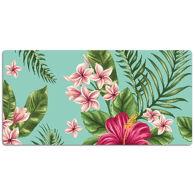 Large desk mat for children flowers