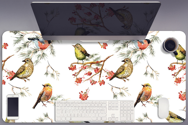 Desk pad Birds on a branch