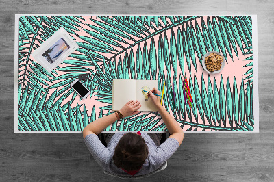 Desk pad exotic leaf