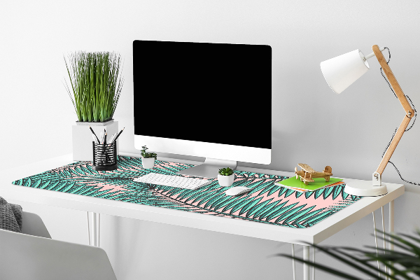 Desk pad exotic leaf