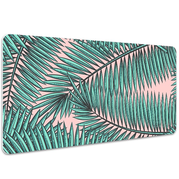 Desk pad exotic leaf