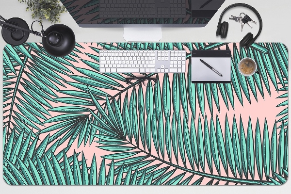 Desk pad exotic leaf
