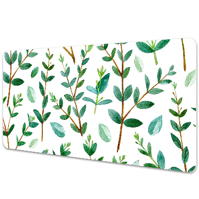 Desk pad green branches