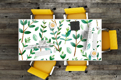 Desk pad green branches