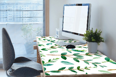 Desk pad green branches