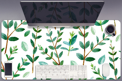 Desk pad green branches