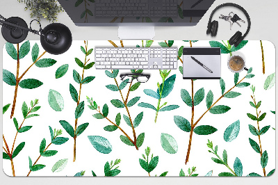 Desk pad green branches