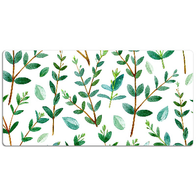 Desk pad green branches