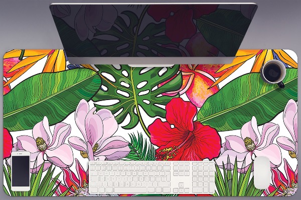 Desk pad Colorful flowers