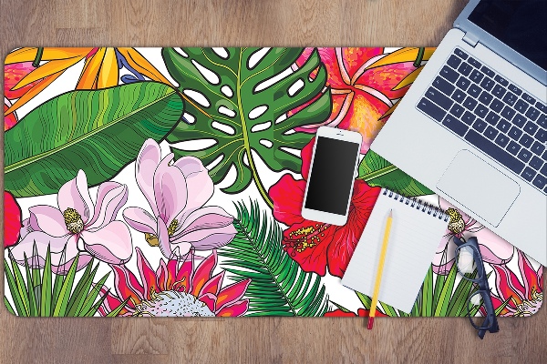 Desk pad Colorful flowers