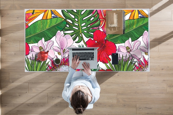Desk pad Colorful flowers