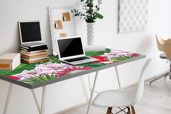 Desk pad Colorful flowers