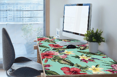 Desk pad Leaves and flowers