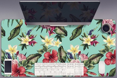 Desk pad Leaves and flowers