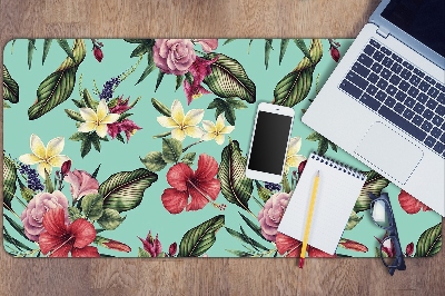 Desk pad Leaves and flowers