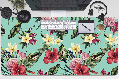 Desk pad Leaves and flowers