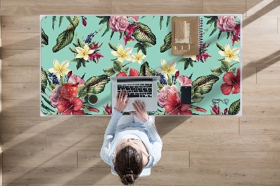 Desk pad Leaves and flowers