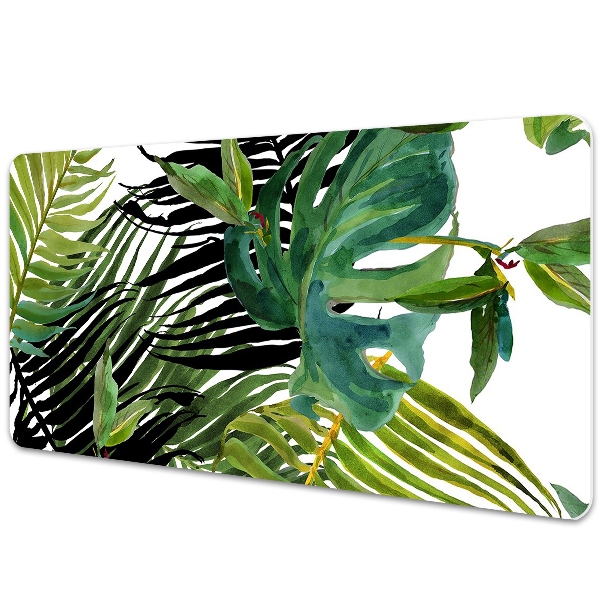 Full desk pad tropical leaves