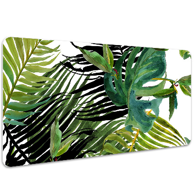 Full desk pad tropical leaves