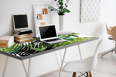 Full desk pad tropical leaves