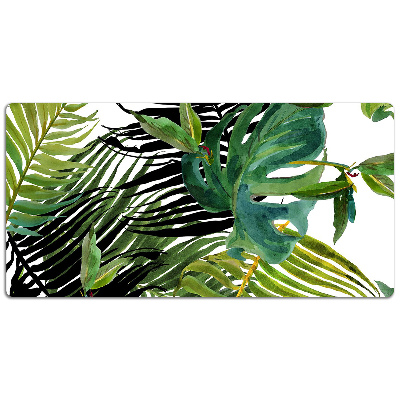 Full desk pad tropical leaves