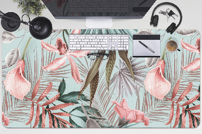 Full desk protector pastel flowers