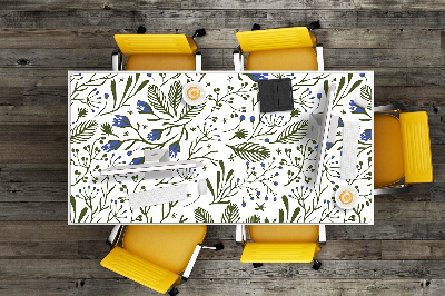 Large desk mat for children flowers