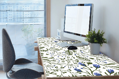 Large desk mat for children flowers