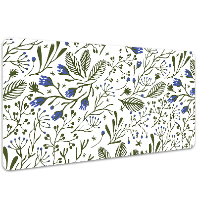 Large desk mat for children flowers