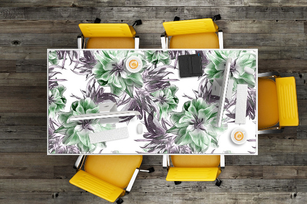Desk pad magical flowers