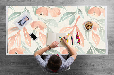 Large desk mat for children Leaves