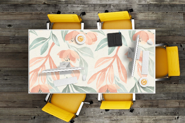 Large desk mat for children Leaves