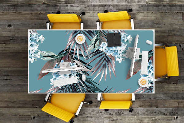 Large desk pad PVC protector picture leaves