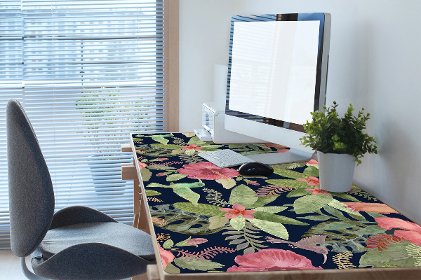 Full desk protector Parrot in the jungle
